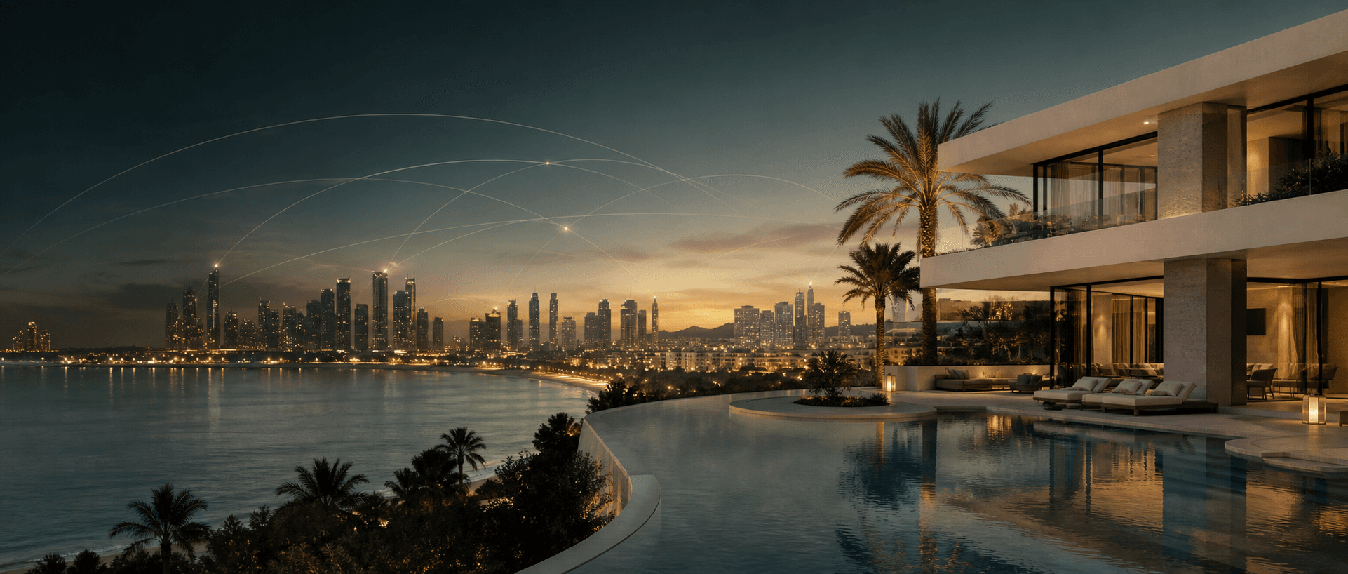 Residencia contemporánea y ciudades conectadas como símbolo de inversión internacional